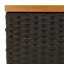 Abdeckung für PE-Rattan-Akazien-Schirmständer in Schwarz, 70x70x25 cm. von , Sonnenschirmzubehör - Ref: Foro24-365952, Preis:...