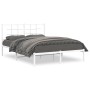 Metallbettgestell mit weißem Kopfteil 135x190 cm von , Betten und Lattenroste - Ref: Foro24-355609, Preis: 82,52 €, Rabatt: %
