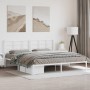 Bettgestell aus Metall mit weißem Kopfteil 193x203 cm von , Betten und Lattenroste - Ref: Foro24-355616, Preis: 91,15 €, Raba...