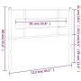 Kopfteil aus weißem Metall, 107 cm von , Kopf- und Fußteile - Ref: Foro24-355640, Preis: 23,89 €, Rabatt: %