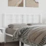 Cabecero de metal blanco 135 cm de , Cabeceros y pies de cama - Ref: Foro24-355642, Precio: 38,18 €, Descuento: %
