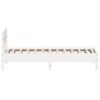 White pine wood bed frame with headboard 100x200cm by , Beds and slatted bases - Ref: Foro24-842655, Price: 97,25 €, Discount: %