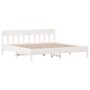 Estructura cama cabecero madera maciza pino blanco 180x200 cm de , Camas y somieres - Ref: Foro24-3216204, Precio: 209,00 €, ...