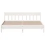 Estructura cama cabecero madera maciza pino blanco 180x200 cm de , Camas y somieres - Ref: Foro24-3216204, Precio: 206,43 €, ...