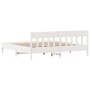 Estructura cama cabecero madera maciza pino blanco 180x200 cm de , Camas y somieres - Ref: Foro24-3216204, Precio: 209,00 €, ...
