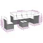 Set sofás de jardín 7 piezas y cojines ratán sintético beige by , Garden sets - Ref: Foro24-3249548, Price: 431,86 €, Discoun...
