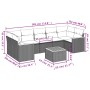 Juego de sofás de jardín con cojines beige 8 pzas ratán PE by , Garden sets - Ref: Foro24-3258215, Price: 512,62 €, Discount: %