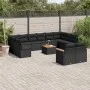 Set de sofás de jardín y cojines 13 pzas ratán sintético negro by , Garden sets - Ref: Foro24-3258849, Price: 826,16 €, Disco...