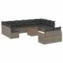 Set sofás de jardín con cojines 13 piezas ratán sintético gris by , Garden sets - Ref: Foro24-3258854, Price: 798,27 €, Disco...