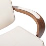 Office chair with headrest cream wood synthetic leather by vidaXL, Office chairs - Ref: Foro24-283136, Price: 259,64 €, Disco...
