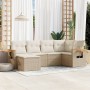 Juego de sofás jardín con cojines 6 pzas ratán sintético beige by , Garden sets - Ref: Foro24-3259419, Price: 457,05 €, Disco...
