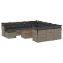 Set sofás de jardín con cojines 13 piezas ratán sintético gris by , Garden sets - Ref: Foro24-3223988, Price: 779,49 €, Disco...