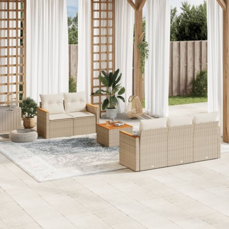 Juego de sofás jardín con cojines 6 pzas ratán sintético beige by , Garden sets - Ref: Foro24-3258187, Price: 419,02 €, Disco...