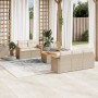 Juego de sofás jardín con cojines 6 pzas ratán sintético beige by , Garden sets - Ref: Foro24-3258187, Price: 419,02 €, Disco...