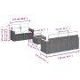 Gartensofa-Set mit 6-teiligen Kissen aus synthetischem Rattan in Beige. von , Gartensets - Ref: Foro24-3258187, Preis: 419,02...