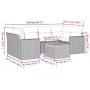 Set sofás de jardín 7 piezas y cojines ratán sintético beige by , Garden sets - Ref: Foro24-3224021, Price: 481,06 €, Discoun...