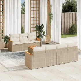 Set Gartensofas mit beigen Kissen 8 Stück PE Rattan von , Gartensets - Ref: Foro24-3258208, Preis: 554,13 €, Rabatt: %