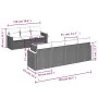 Set Gartensofas mit beigen Kissen 8 Stück PE Rattan von , Gartensets - Ref: Foro24-3258208, Preis: 553,79 €, Rabatt: %