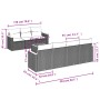 Set Gartensofas mit beigen Kissen 8 Stück PE Rattan von , Gartensets - Ref: Foro24-3258208, Preis: 516,00 €, Rabatt: %