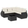 Set de sofás de jardín 6 piezas y cojines ratán sintético negro de , Conjuntos de jardín - Ref: Foro24-3253693, Precio: 399,7...