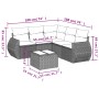 Set de sofás de jardín 6 piezas y cojines ratán sintético negro by , Garden sets - Ref: Foro24-3253693, Price: 391,96 €, Disc...