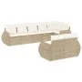 Juego de sofás de jardín con cojines beige 8 pzas ratán PE by , Garden sets - Ref: Foro24-3253955, Price: 664,99 €, Discount: %