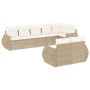 Juego de sofás de jardín con cojines beige 8 pzas ratán PE by , Garden sets - Ref: Foro24-3253955, Price: 638,98 €, Discount: %