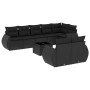 Set de sofás de jardín 8 piezas y cojines ratán sintético negro by , Garden sets - Ref: Foro24-3253962, Price: 620,50 €, Disc...