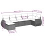 Set sofás de jardín 7 piezas y cojines ratán sintético beige by , Garden sets - Ref: Foro24-3254016, Price: 468,11 €, Discoun...