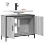 Armario lavabo baño madera ingeniería gris Sonoma 80x30x60 cm de , Tocadores - Ref: Foro24-842454, Precio: 63,02 €