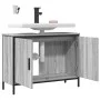 Bathroom vanity cabinet in gray Sonoma engineered wood, 80x30x60 cm. by , Dressing tables - Ref: Foro24-842454, Price: 62,22 ...
