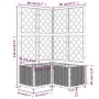 Planter with white PP trellis 80x80x136 cm by , Pots and planters - Ref: Foro24-153286, Price: 121,69 €, Discount: %
