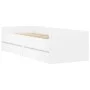 White bed frame with drawers 90x190 cm by , Beds and slatted bases - Ref: Foro24-3207350, Price: 169,68 €, Discount: %