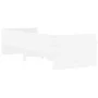 White bed frame with drawers 90x190 cm by , Beds and slatted bases - Ref: Foro24-3207350, Price: 169,68 €, Discount: %