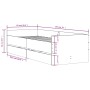 Weißer Bettrahmen mit Schubladen 90x190 cm von , Betten und Lattenroste - Ref: Foro24-3207350, Preis: 173,43 €, Rabatt: %