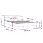 Concrete gray engineered wood bed with headboard 150x200 cm by , Beds and slatted bases - Ref: Foro24-3207416, Price: 121,02 ...