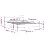 Concrete gray engineered wood bed with headboard 140x200 cm by , Beds and slatted bases - Ref: Foro24-3207423, Price: 140,90 ...