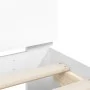 White engineered wood bed frame with headboard 180x200cm by , Beds and slatted bases - Ref: Foro24-3207399, Price: 144,47 €, ...
