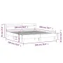 White engineered wood bed frame with headboard 180x200cm by , Beds and slatted bases - Ref: Foro24-3207399, Price: 144,47 €, ...