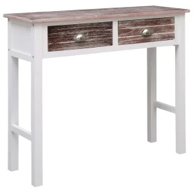 Brown wooden console table 90x30x77 cm by vidaXL, Side tables - Ref: Foro24-284144, Price: 85,69 €, Discount: %