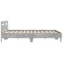 Betongraues Holzwerkstoffbett mit Kopfteil 180x200 cm von , Betten und Lattenroste - Ref: Foro24-3207402, Preis: 158,36 €, Ra...