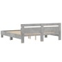 Betongraues Holzwerkstoffbett mit Kopfteil 180x200 cm von , Betten und Lattenroste - Ref: Foro24-3207402, Preis: 158,36 €, Ra...