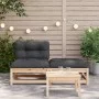 Garden sofa without armrests with cushions and footrest by , Modular outdoor sofas - Ref: Foro24-838125, Price: 127,80 €, Dis...