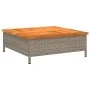 Gray acacia PE rattan umbrella base cover 70x70x25 cm by , Parasol accessories - Ref: Foro24-365953, Price: 74,17 €, Discount: %