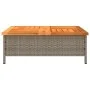 Gray acacia PE rattan umbrella base cover 70x70x25 cm by , Parasol accessories - Ref: Foro24-365953, Price: 74,17 €, Discount: %