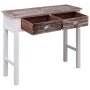 Brauner Konsolentisch aus Holz 90x30x77 cm von vidaXL, Seitentische - Ref: Foro24-284144, Preis: 86,66 €, Rabatt: %