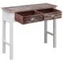 Brown wooden console table 90x30x77 cm by vidaXL, Side tables - Ref: Foro24-284144, Price: 85,69 €, Discount: %
