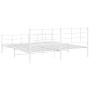 Metallbettgestell mit Kopf- und Fußteil weiß 193x203 cm von , Betten und Lattenroste - Ref: Foro24-355634, Preis: 107,81 €, R...