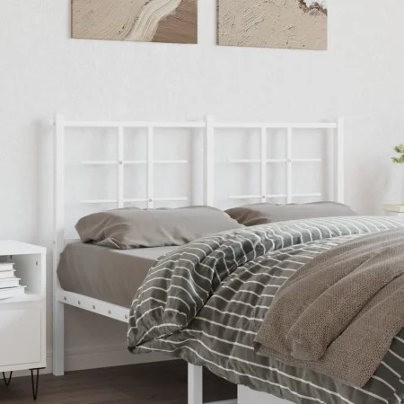 Cabecero de metal blanco 120 cm de , Cabeceros y pies de cama - Ref: Foro24-355641, Precio: 31,01 €, Descuento: %