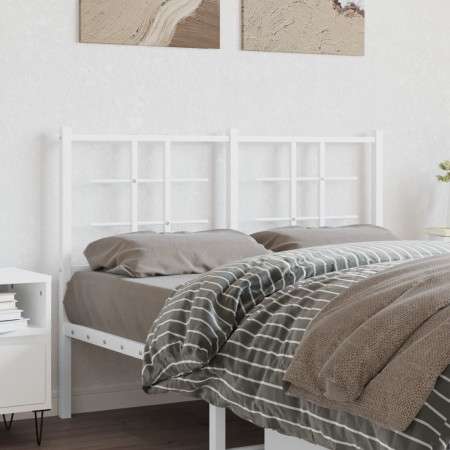 Kopfteil aus weißem Metall, 120 cm von , Kopf- und Fußteile - Ref: Foro24-355641, Preis: 31,54 €, Rabatt: %